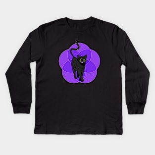 Hex Cat Kids Long Sleeve T-Shirt